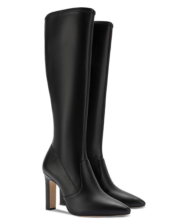 Larroudé Women's Chrissy Pointed Toe Block Heel Boots | Bloomingdale's