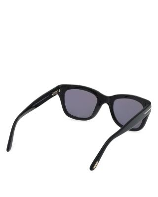 Black Geometric Sunglasses, 52mm
