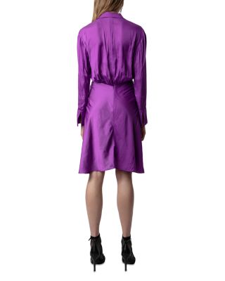 Rozo Twist Front Satin Dress