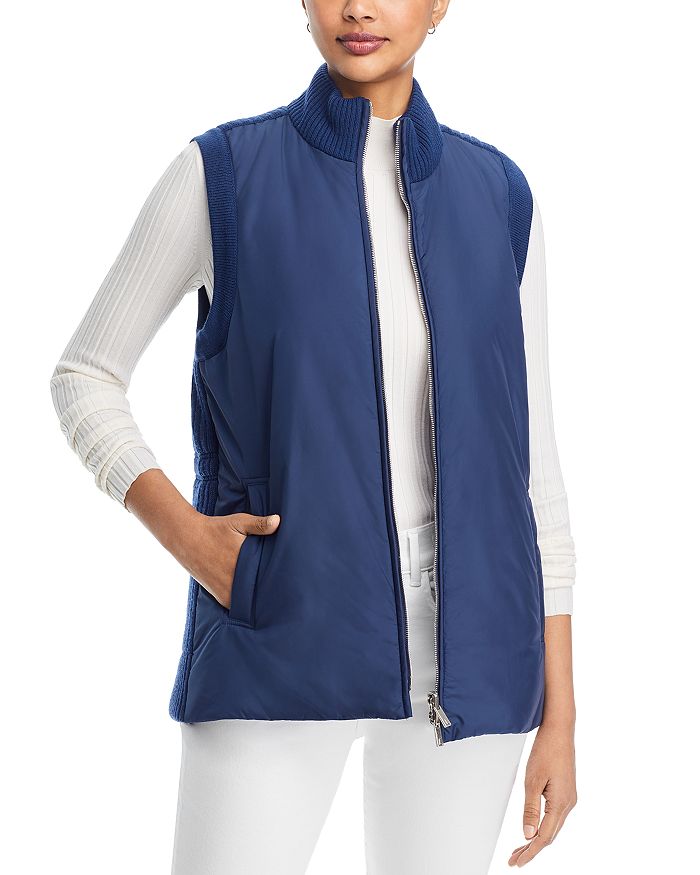 Lafayette 148 New York Reversible Mixed Media Vest Bloomingdale's