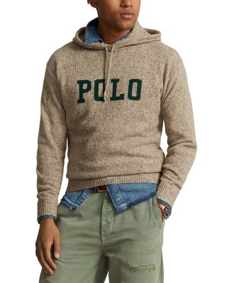 Logo intarsia wool and cashmere hoodie