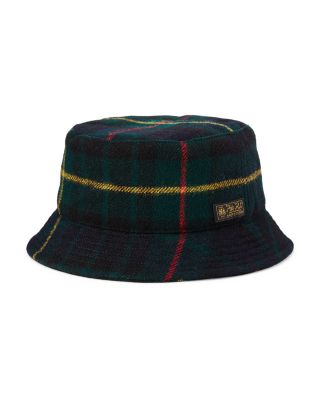 Ralph Lauren Plaid Bucket Hat in Red and Green Nwt Polo Ralph Lauren Reversible Tan/Plaid Bucket Hat  main image 2