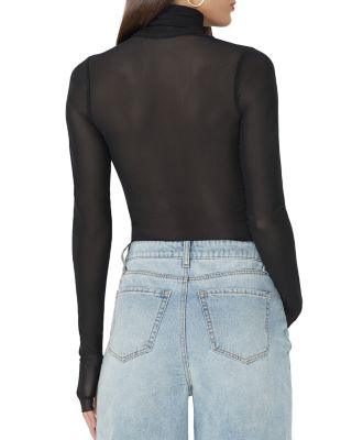 AFRM Zadie Mesh Turtleneck Top | Bloomingdale's