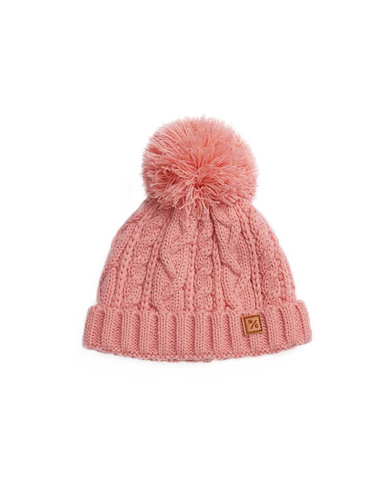 Shop Northern Classics Unisex Cable Knit Pom-pom Hat - Baby, Little Kid, Big Kid In New England Red
