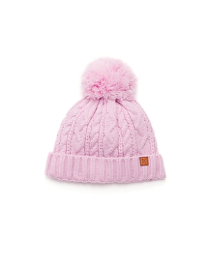 Northern Classics Unisex Cable Knit Pom-pom Hat - Baby, Little Kid, Big Kid In Soft Pink