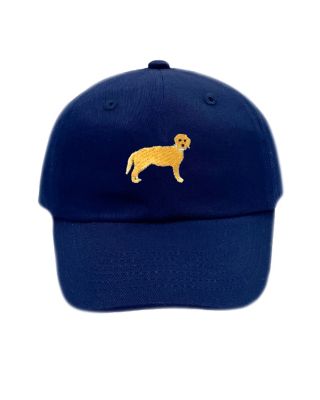 Bits & Bows - Boys' Dog Baseball Hat in Navy - Little Kid
