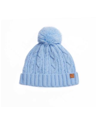 Cable Knit Pom-Pom Hat