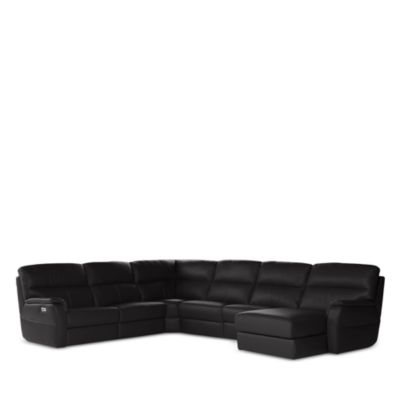 Grazia 6-Piece Power Reclining Leather Sectional