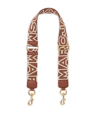 Marc Jacobs The Outline Monogram Webbing Strap In Argan Oil Multi/gold