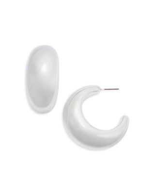 Shashi Tsuki Hoops In Silver