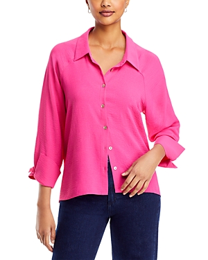 Status By Chenault Raglan Sleeve Blouse In Pink