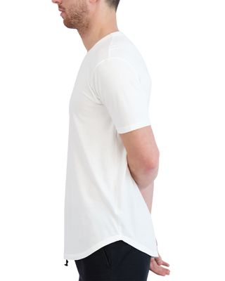 Supima Scallop Short Sleeve Crewneck Tee