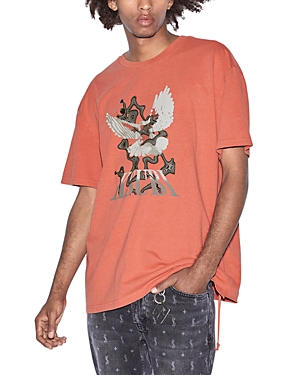 Ksubi Flight Biggie Oversized Short Sleeve Crewneck Tee In Red
