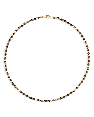 Alexa Leigh Phoebe Pyrite Beaded Necklace in 14K Gold Filled, 15