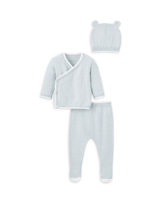 Elegant Baby - Boys' Wrap Top, Footie Pants & Hat Set - Baby