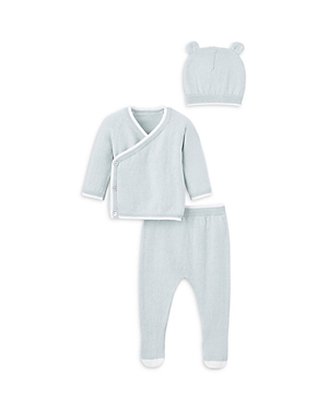 Elegant Baby Boys' Wrap Top, Footie Pants & Hat Set - Baby