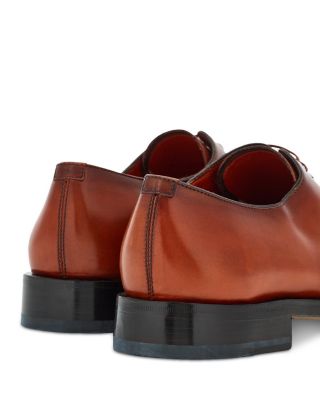 Ferragamo Men's Angiolo Leather Plain Toe Oxfords