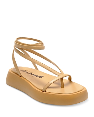Shop Free People Women's Winnie Ankle Strap Platform Sandals In Vachetta