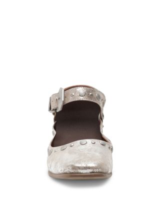 Women's Mystic Ankle Strap Mary Jane Studded Flats