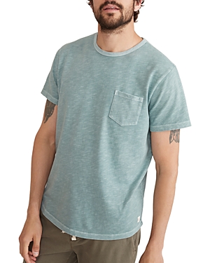 Shop Marine Layer Men's Vintage Heavy Slub Pocket Tee In Slate