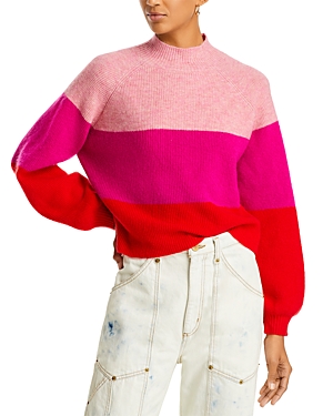 Aqua Mock Neck Sweater - 100% Exclusive In Pink/red