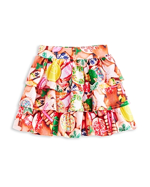 Terez Girls' Hi Shine Tiered Skirt - Little Kid In Multi