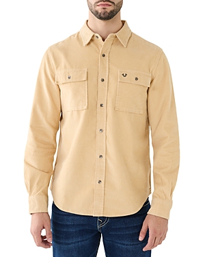 True Religion Corduroy Workwear Regular Fit Button Down Shirt