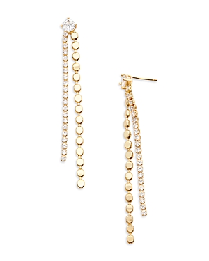 Aqua Tennis Earrings - 100% Exclusive In Gold