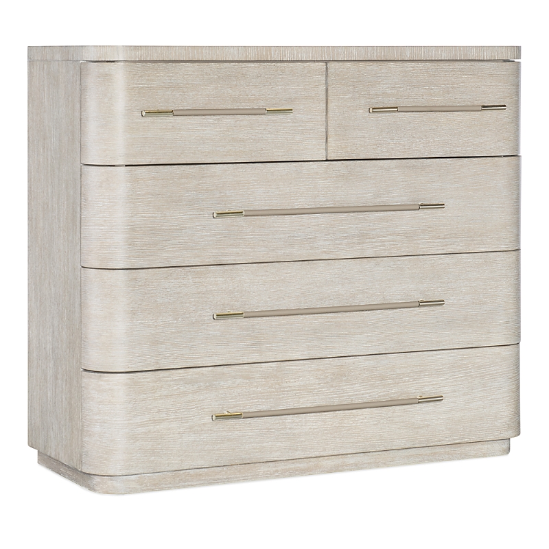 Hooker Furniture Modern Mood 5-drawer Bachelors Chest In Cream
