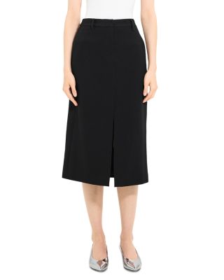 Theory - Front Slit Midi Skirt