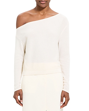Theory Cashmere One Shoulder Sweater