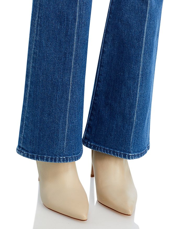Shop Mother The Weekender Mid Rise Flared Jeans In It's A Small World