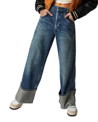 Free People - Final Countdown Wide Leg Jeans in To The Wire