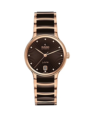 Shop Rado Centrix Diamond Automatic Watch, 39.5mm In Black