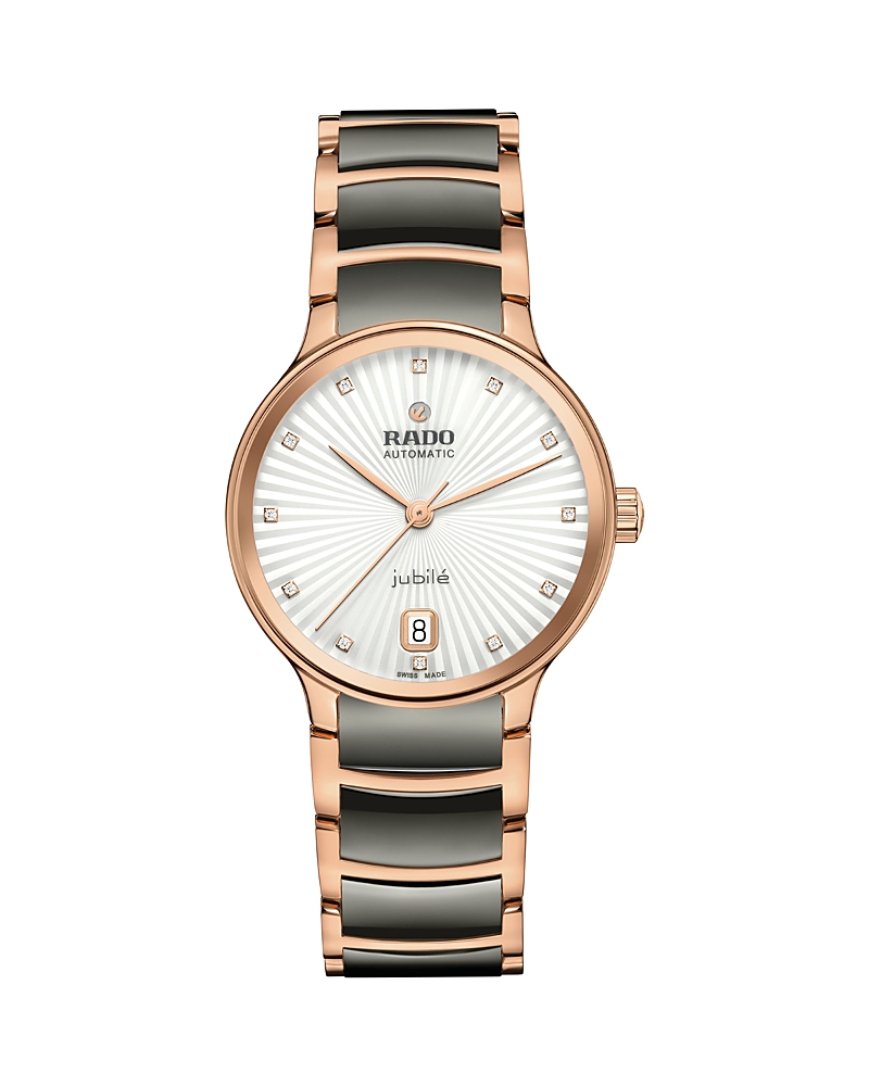 Rado Centrix Diamond Automatic Watch, 39.5mm In Silver/gray