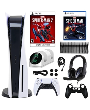 Sony PS5 Spider Man 2 Console with Miles Morales Game and Accessories Kit