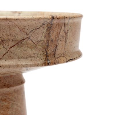 x Kelly Wearstler Dune Brown Marble Footed Bowl