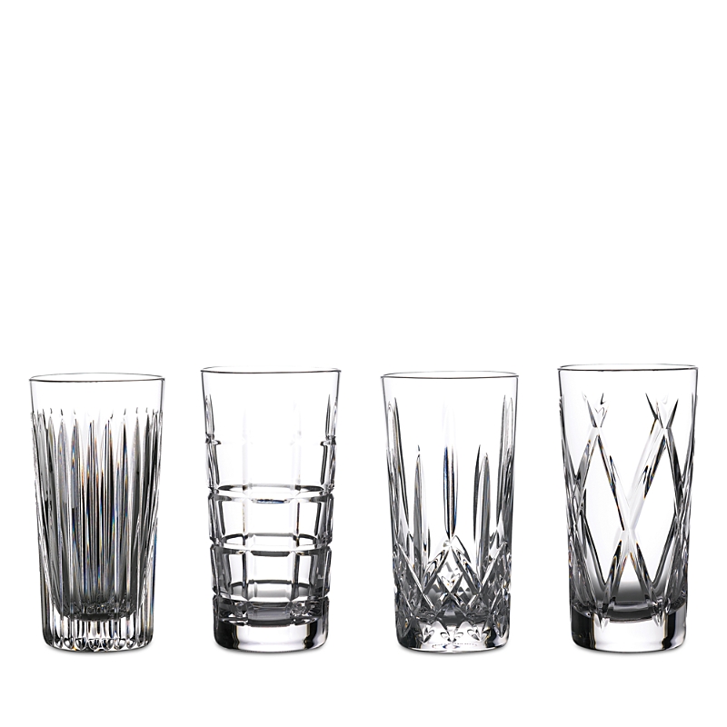 Waterford Gin Journeys Mixed Pattern High Balls, Set Of 4 In Clear