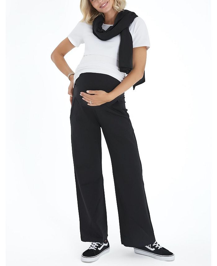 Accouchée Simply Cool Foldover Waistband Stretch Cotton Maternity