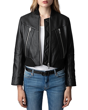 Zadig & Voltaire Bunta Cuir Reversible Jacket