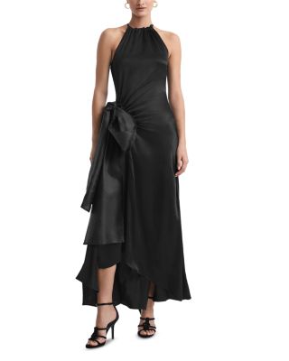 knee length dresses for ladies Luna Dress Black – TOVE Studio main image 1