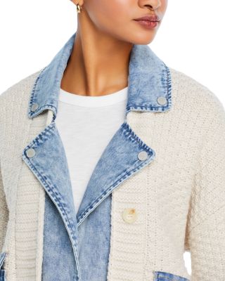 Blank NYC  デニム and ニット Cardigan in Last Call レディース Sweaters Last Call Last Call Sweater