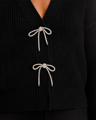 Babysoft Sparkly Bow Embellished Cardigan