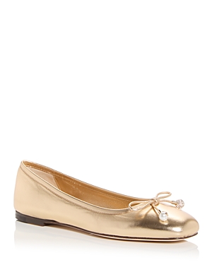 Jimmy Choo Elme Ballerina Flats In Gold