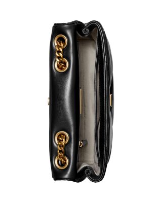 Small Kira Diamond Quilted Leather Convertible Shoulder Bag