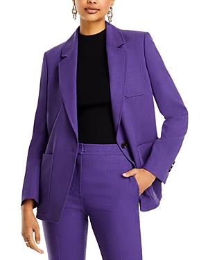 Shop Hugo Boss Juleah One Button Blazer In Purple