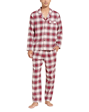 Eberjey 2-Pc. Cotton Brushed Flannel Pajama Set