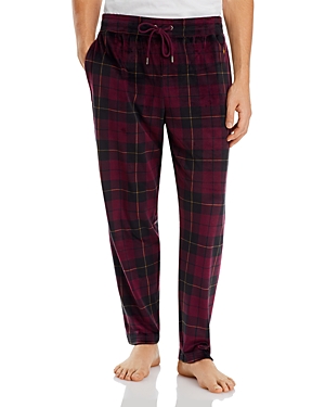 Polo Ralph Lauren Velour Slim Pajama Pants In Clubhse Trtn/ Cngo Gld
