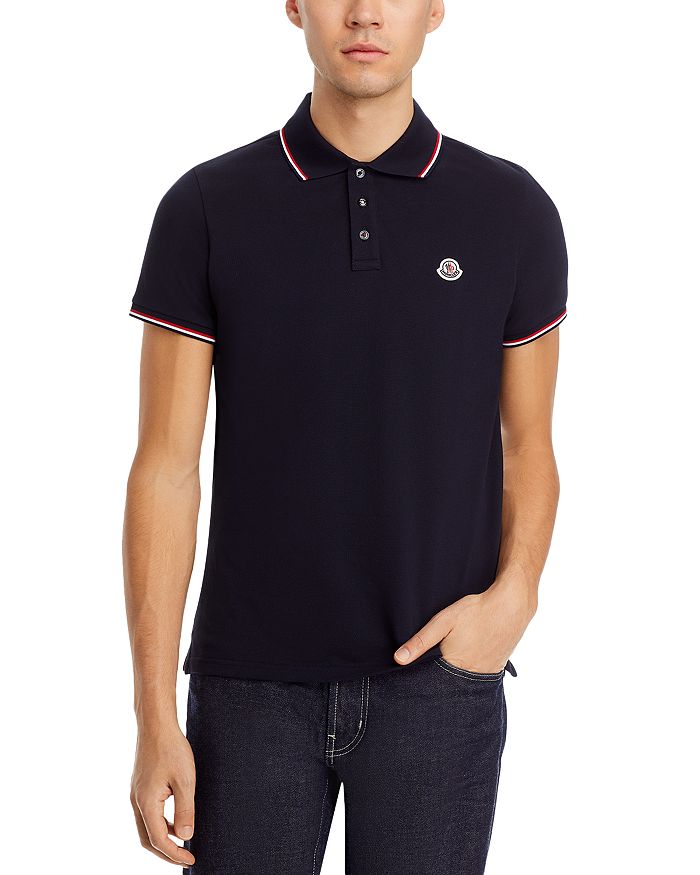 Moncler Stripe Tipped Polo | Bloomingdale's