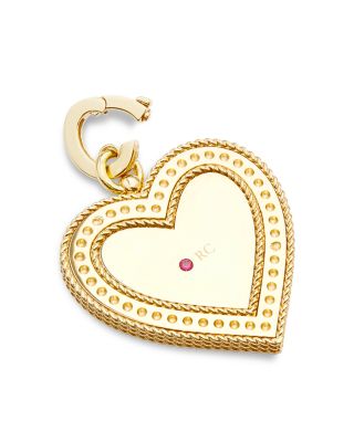 18K Yellow Gold Venetian Princess Diamond Heart Lariat Necklace, 19"